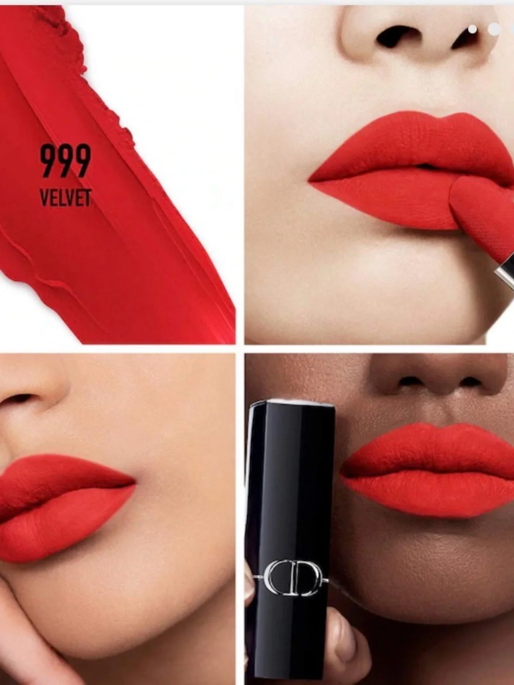 Christian Dior Red Velvet Iconic 999 Lipstick Mini New